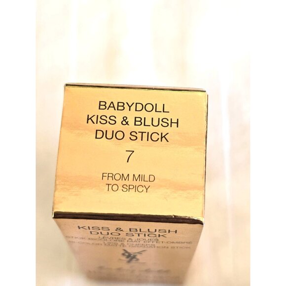 YSL Yves Saint Laurent Babydoll Kiss & Blush Duo Stick #7 From Mild to Spicy MU2 - Picture 1 of 4